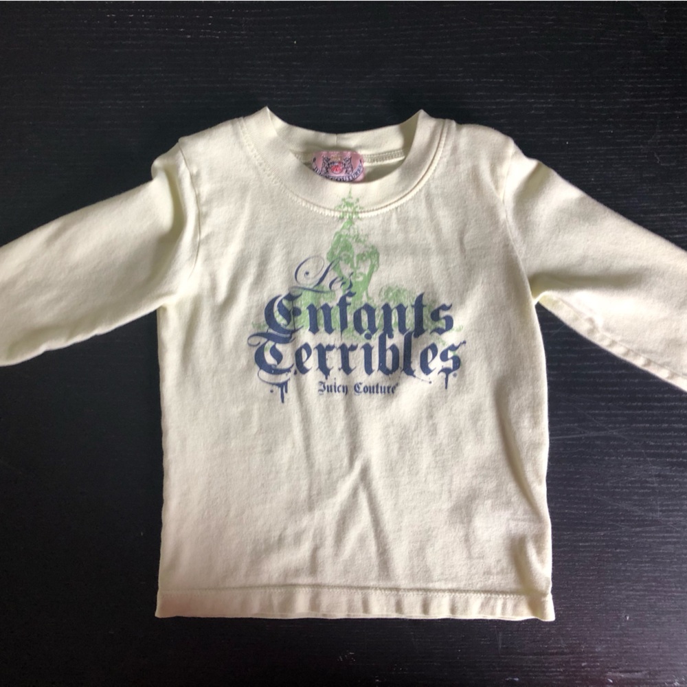 Juicy Couture Kids Long-Sleeve Crewneck Shirt - Cream